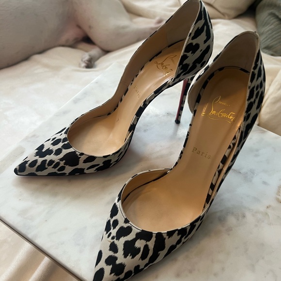 Christian Louboutin Black and White Pumps - Picture 5 of 6